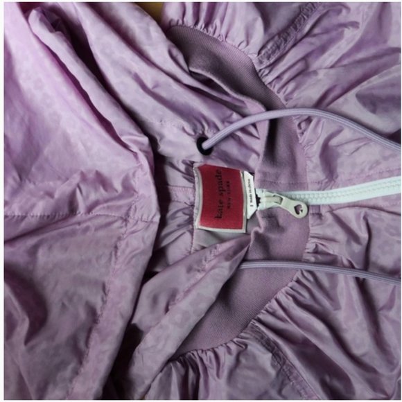 kate spade light purple rain coat jacket size small - Picture 3 of 4